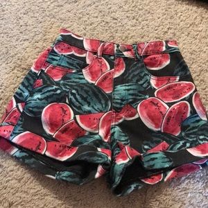 American Apparel Vintage Watermelon Shorts